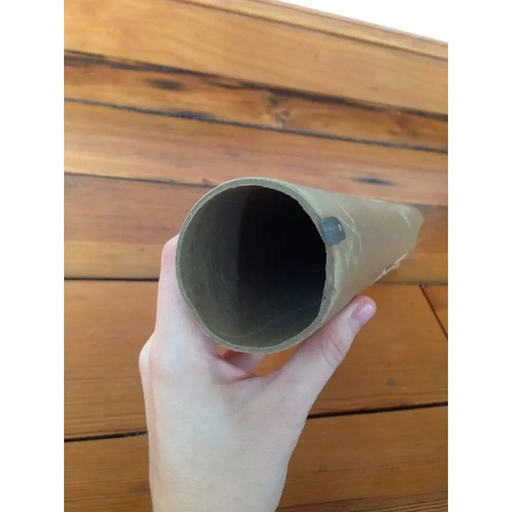 Vintage 1953 Mid Century German Germany Deutsche Post Cardboard Mailing Tube